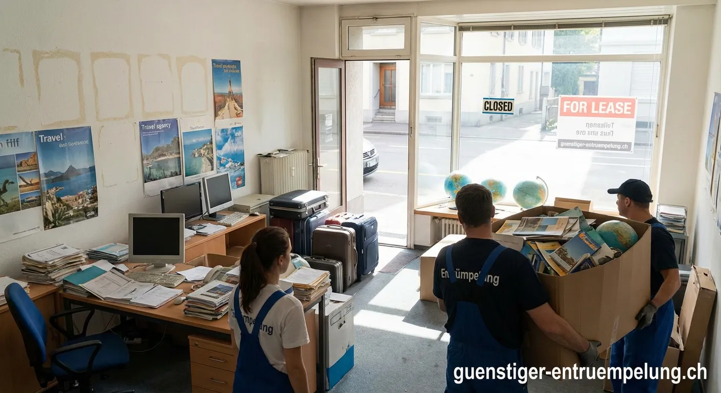 Professionelle Entrümpelung von Reisebüros und Entsorgung von Büromöbeln