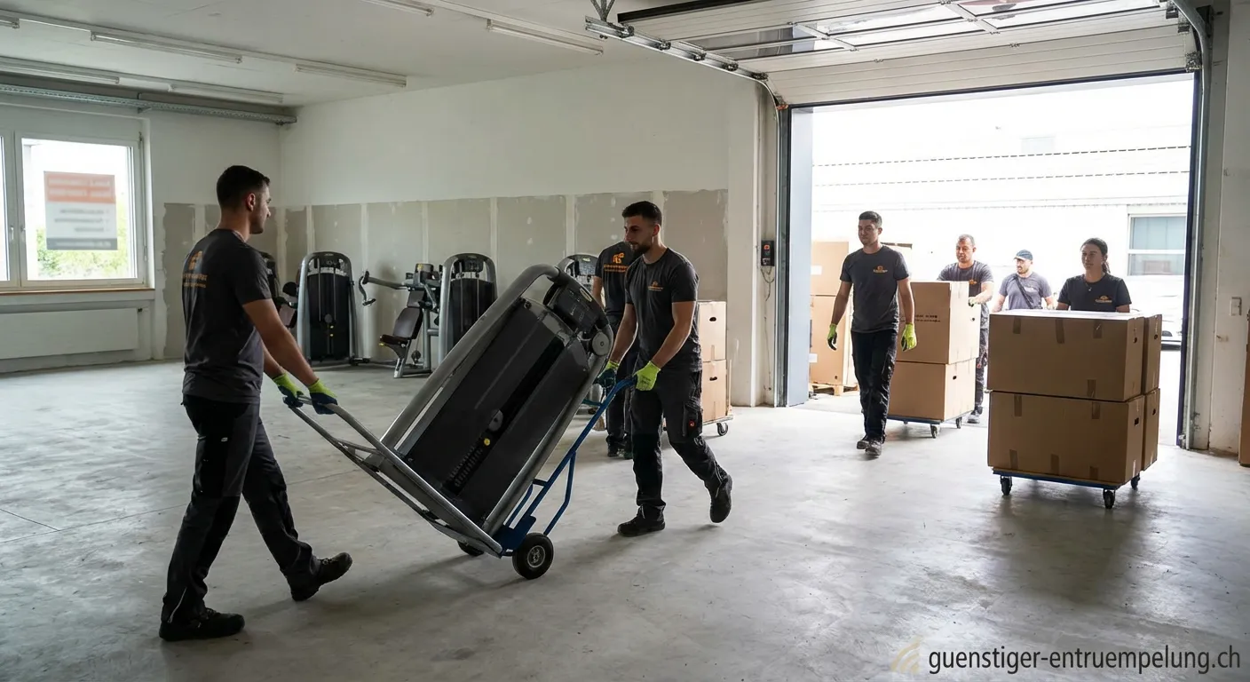 Entrümpelung von Fitnessstudios mit professionellem Team