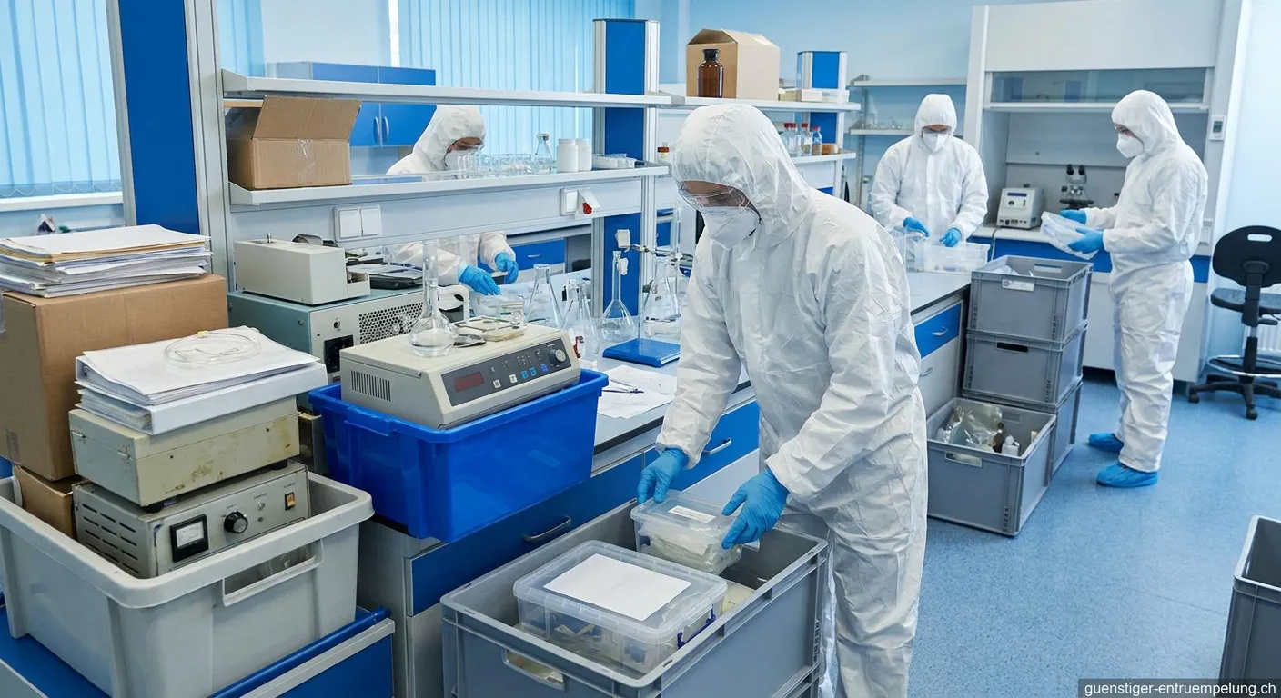 Professionelle Labor Entrümpelung in Aktion